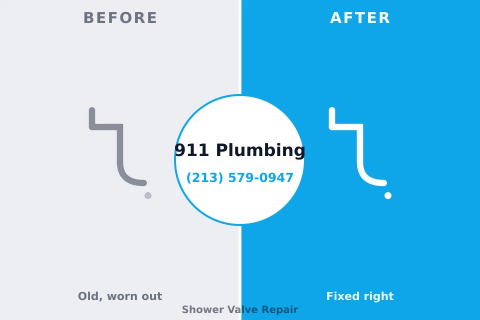 Before and after: plumbing repair Mineral Point, WI